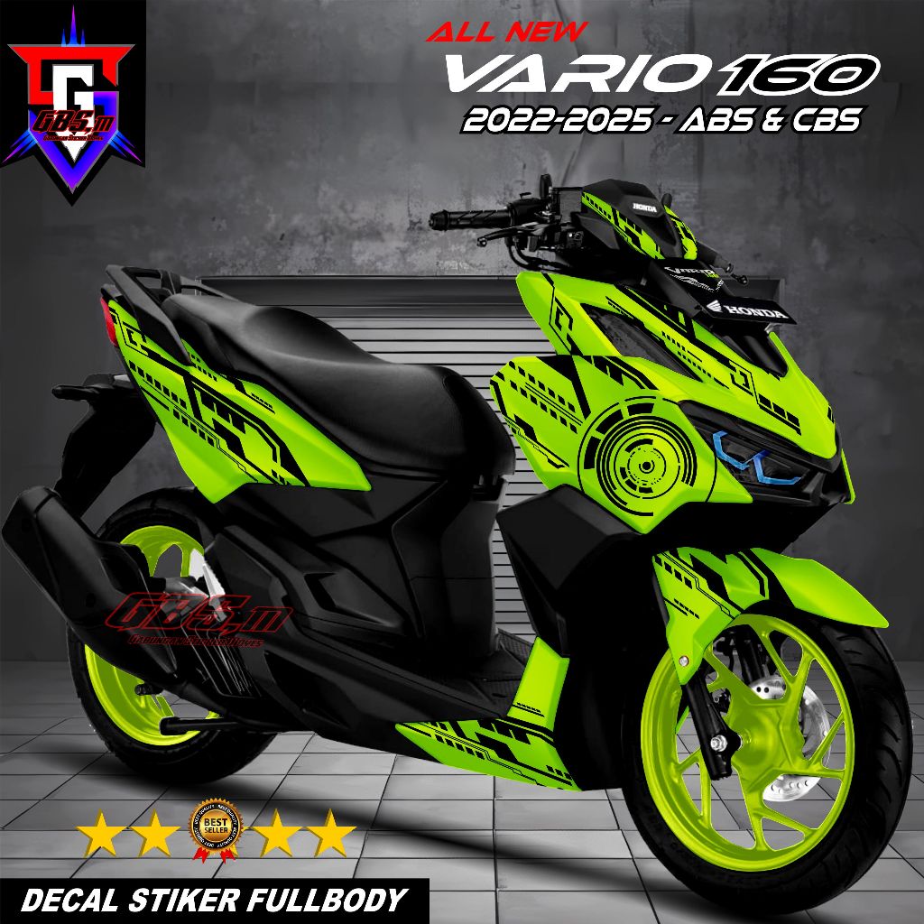 TERBARU Decal Sticker - Variasi Motor Honda Vario 160 New 2022 ABS CBS Stiker Fullbody Modifikasi