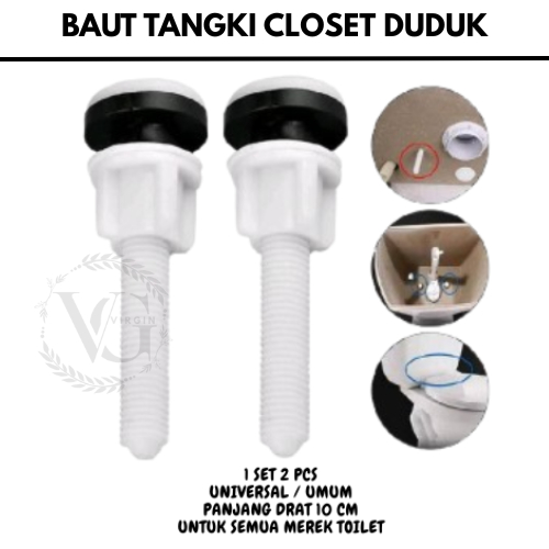 Baut Tangki Kloset Duduk Model Toto Closet Baut Tabung Kloset Sekrup Bisa Semua Merk Kloset Universa