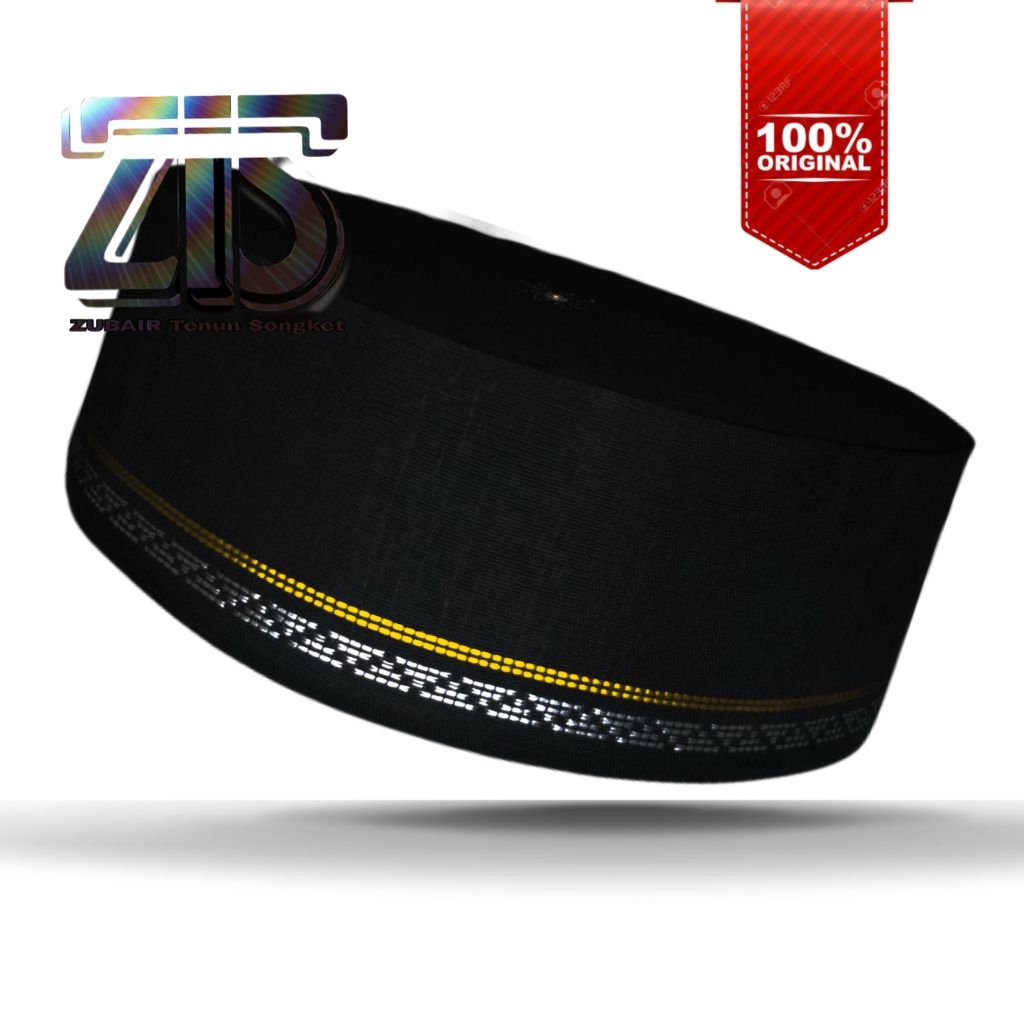 peci songket ,asli tenun buatan tangan ,banyak warna dan motif