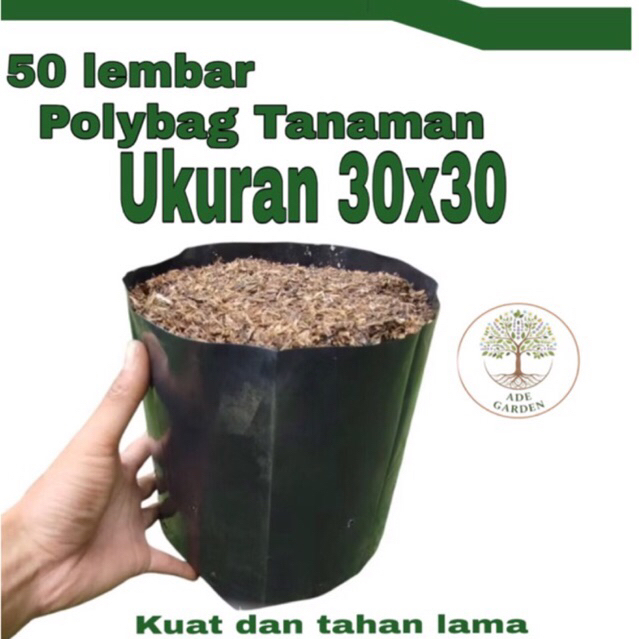 Polybag Tanaman 30×30 isi 100/ Polybag Tanaman 30x30 isi 50 / Polybag murah / Pelastik Polybag