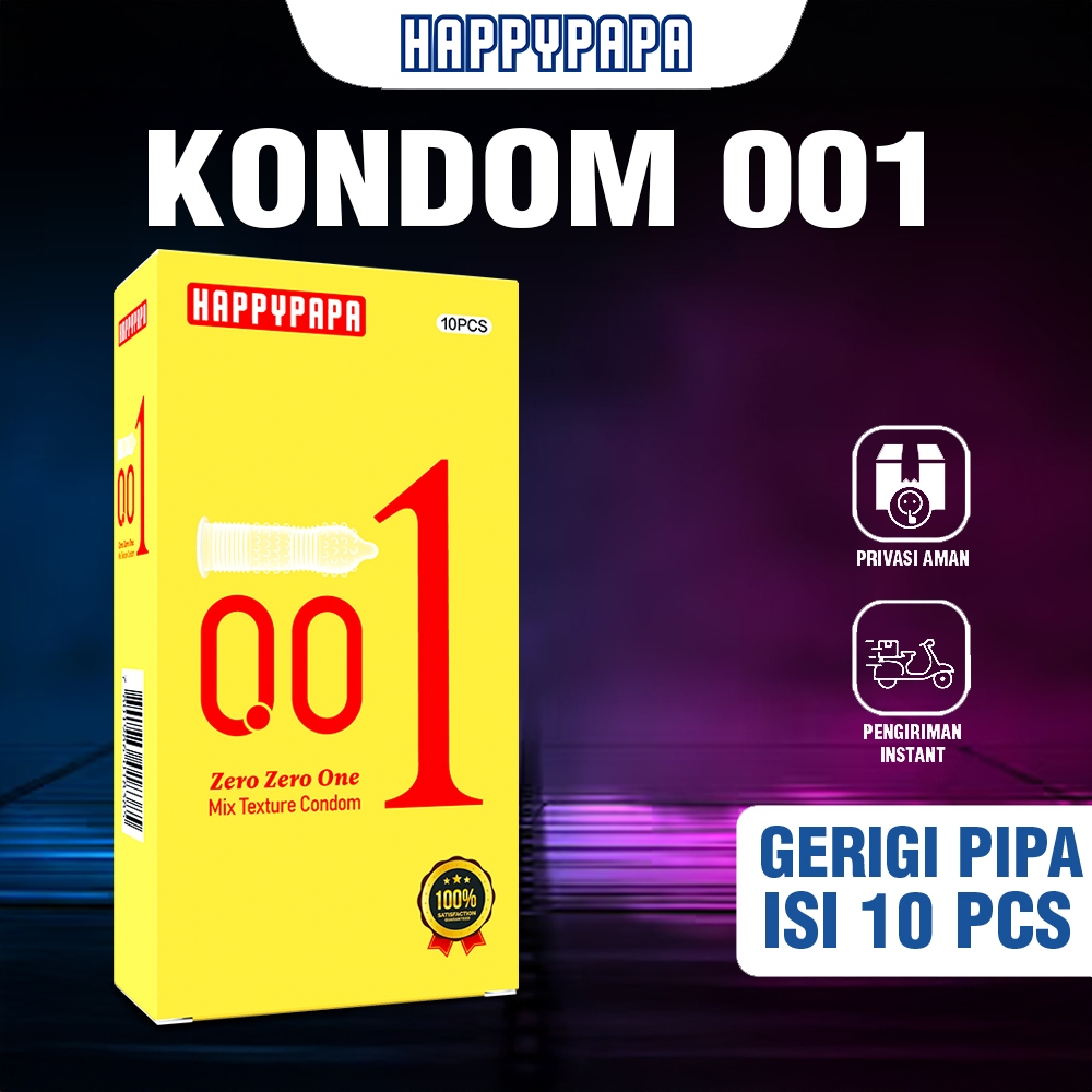 Kondom 001 HappyPapa Gerigi Pipa Original