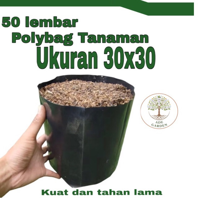 Polybag Tanaman ukuran 30x30 isi 20/50/100 - Planter tanaman Polybag ukuran 30x30 - Polybag tanaman