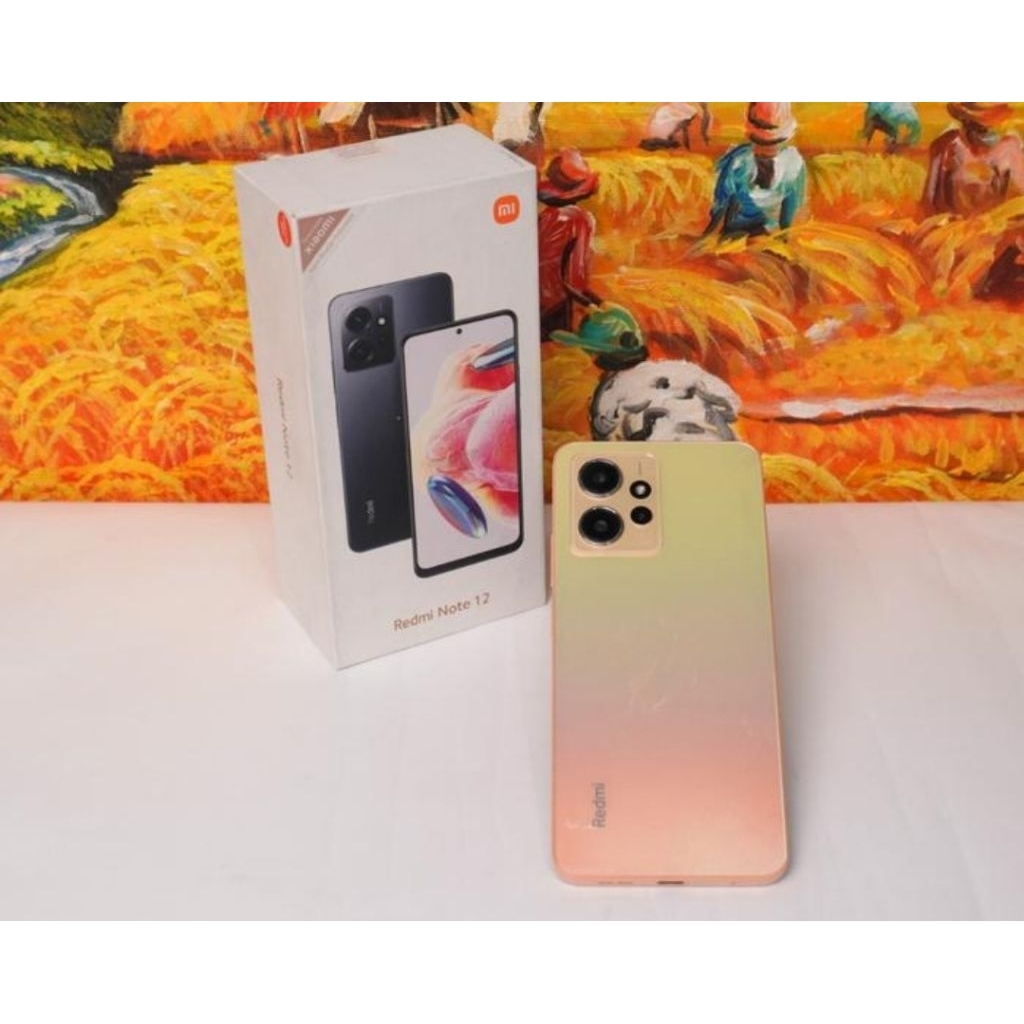 Termurah XIAOMI REDMI NOTE 12 RAM 6/128GB EX RESMI XIAOMI ORIGINAL SECOND FULLSET NO MINUS