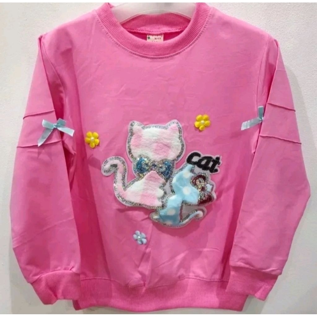 sweater anak perempuan 2 tahun _ 11 tahun 100% import