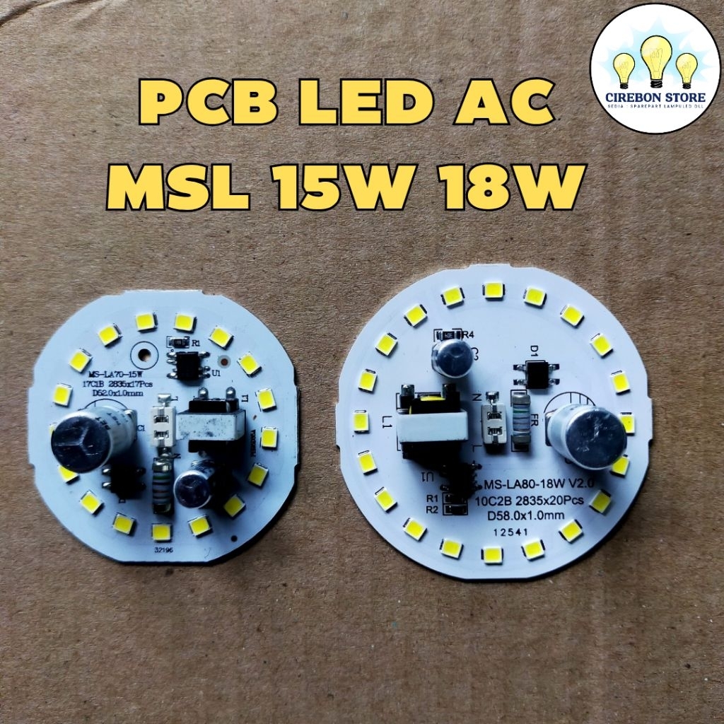 PCB LAMPU LED AC MSL 15 18 WATT / MESIN LAMPU LED
