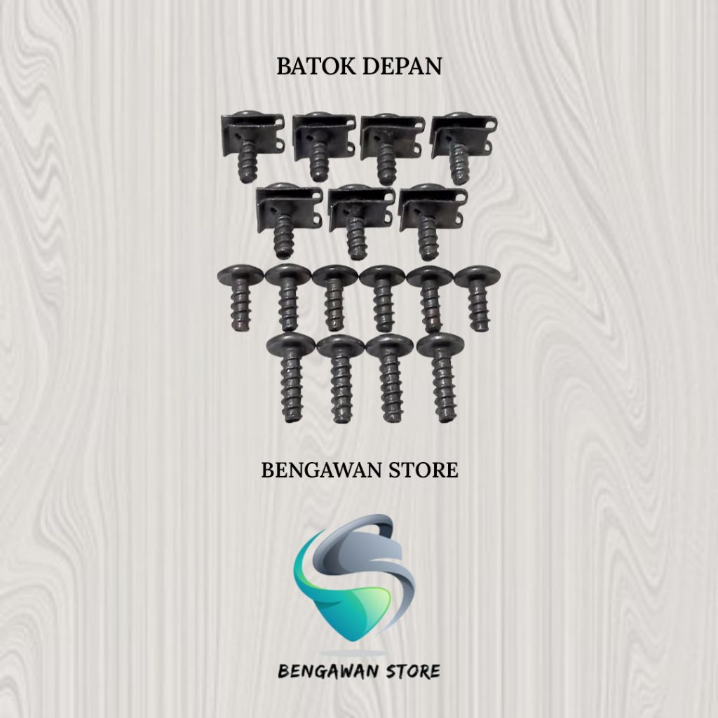 Baut Fullset Cover Bodi Body Batok Depan Yamaha Xeon RC 125 FI Karbu Karburator