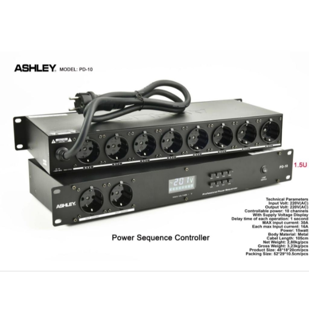 ASHLEY POWER SEQUENCE CONTROLLER PD10 ORIGINAL