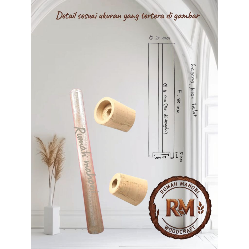 gagang joran custem panjang 10 cm