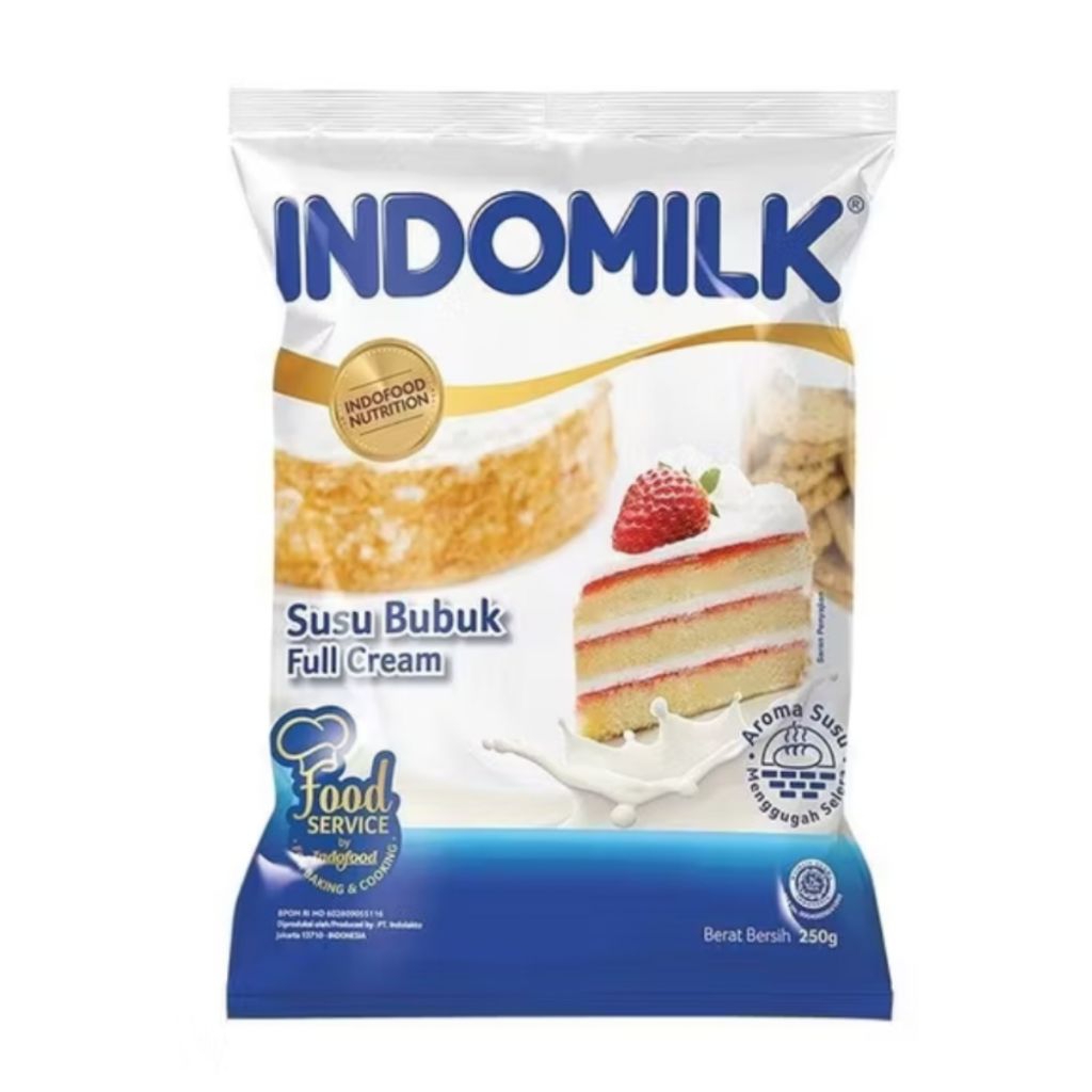 Susu Bubuk Full Cream Indomilk 250gr (Milk Powder) Indomilk Bubuk Susu Full Cream