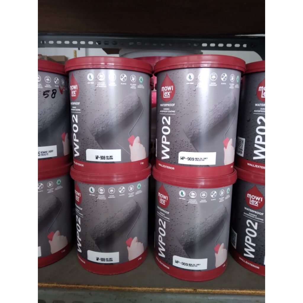 Mowilex WP 02 ukuran 1 kg cat pelapis anti bocor Mowilex waterproofing
