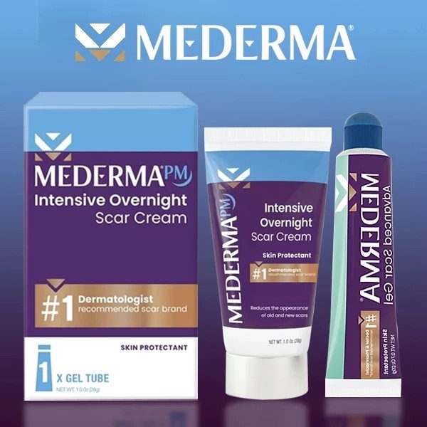 Mederma Advanced Scar Gel 50g / Mederma PM Intensive Overnight Scar Cream 28g