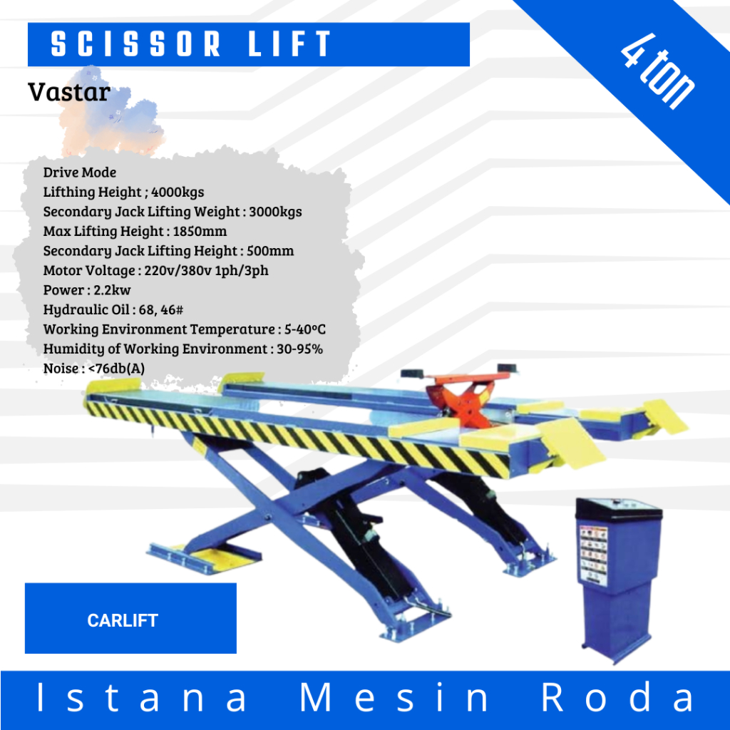 mesin scissor lift 4TON - mesin angkat mobil untuk spooring- Scissor Alignment Lift 4TON