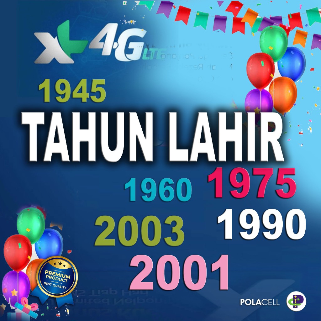 Kartu Perdana XL Tahun Lahir