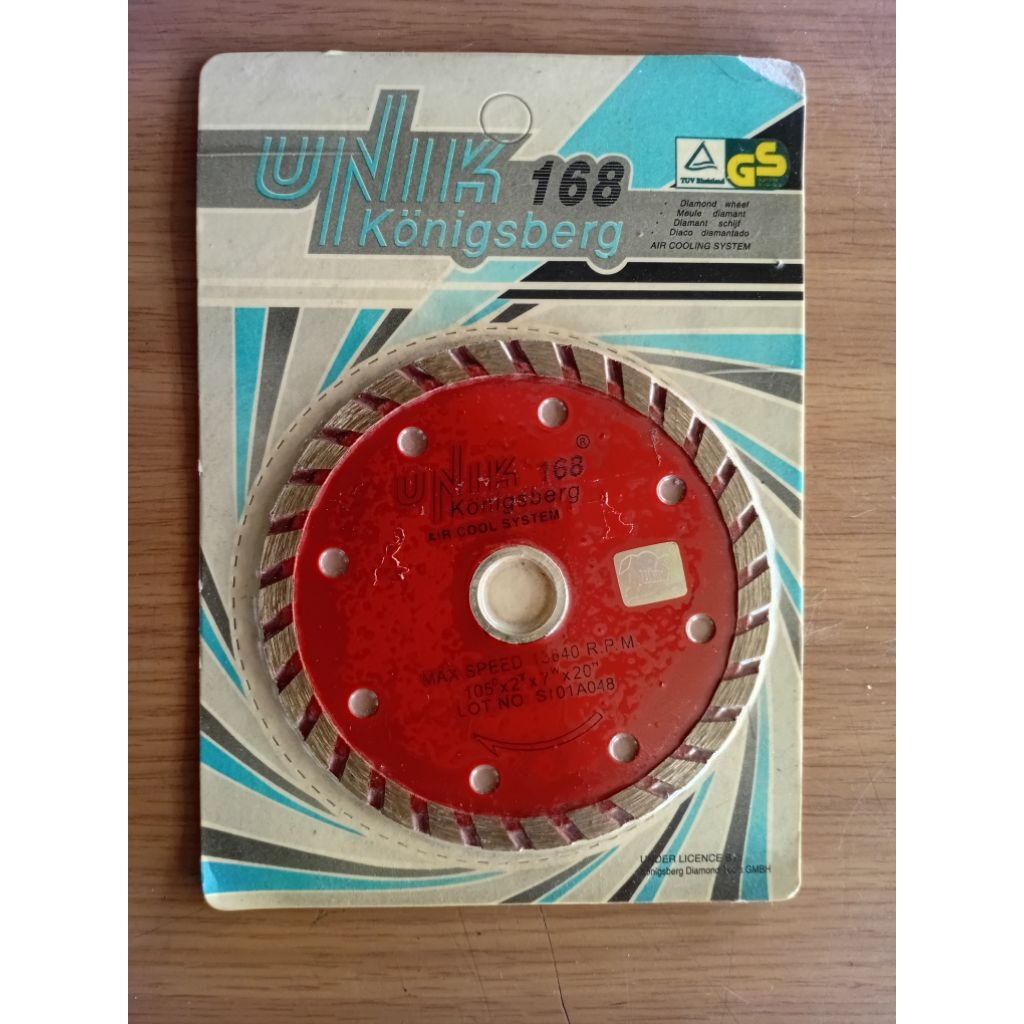 DIAMOND WHEEL 168 KONIGSBERG 4" WET