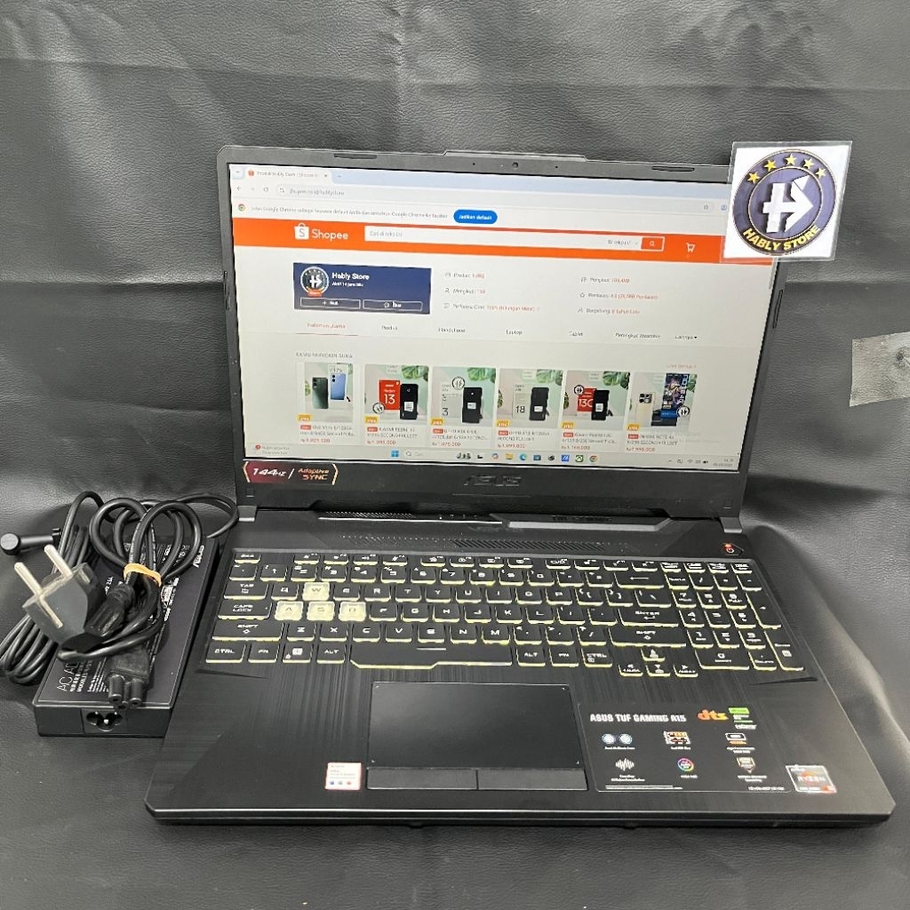 LAPTOP ASUS TUF GAMING A15 FA506NC AMD RYZEN 5 7535HS 16GB SSD 512G 15INCH SECOND BERGARANSI