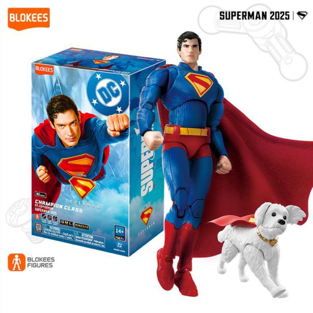 Blokees Figures DC Superman 2025 Champion Class 75671 Blokees Superman CC