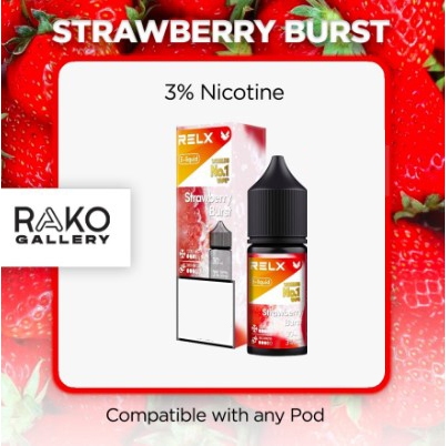 RELX E-liquid Salt Nic 30ml Strawberry Burst