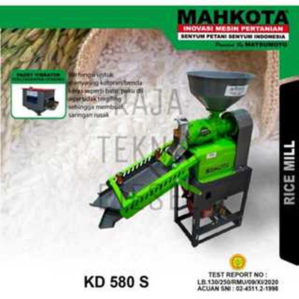 MESIN GILING PADI MAHKOTA KD-580 S / KD 580 S TANPA PENGGERAK TERBAIK