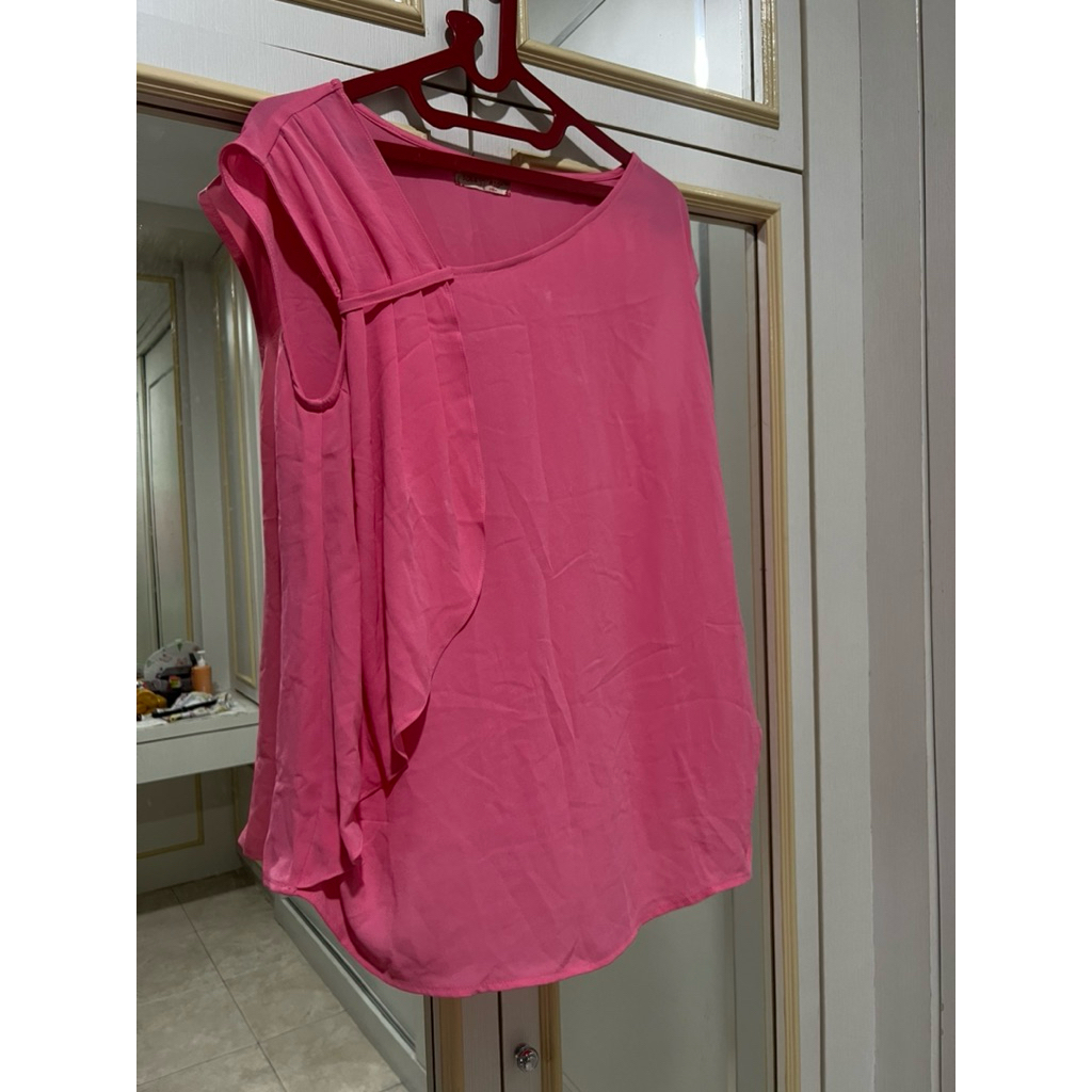 preloved baju atasan wanita warna pink