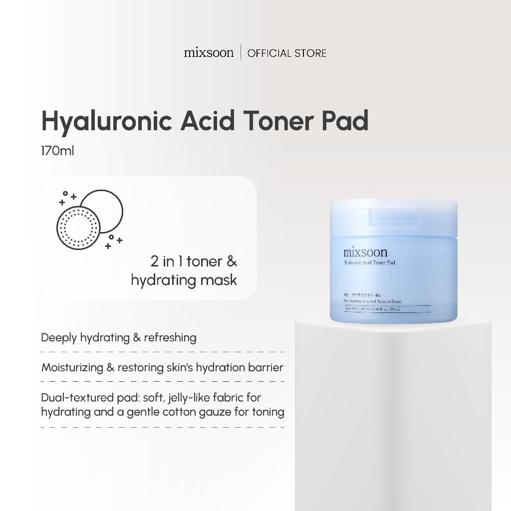 MIXSOON Hyaluronic Acid Toner Pad