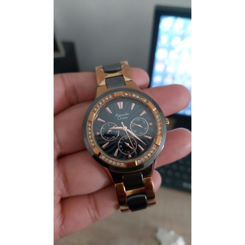 PRELOVED JAM TANGAN WANITA ALEXANDRE CHRISTIE AC2299 AC 2299 ORIGINAL SECOND