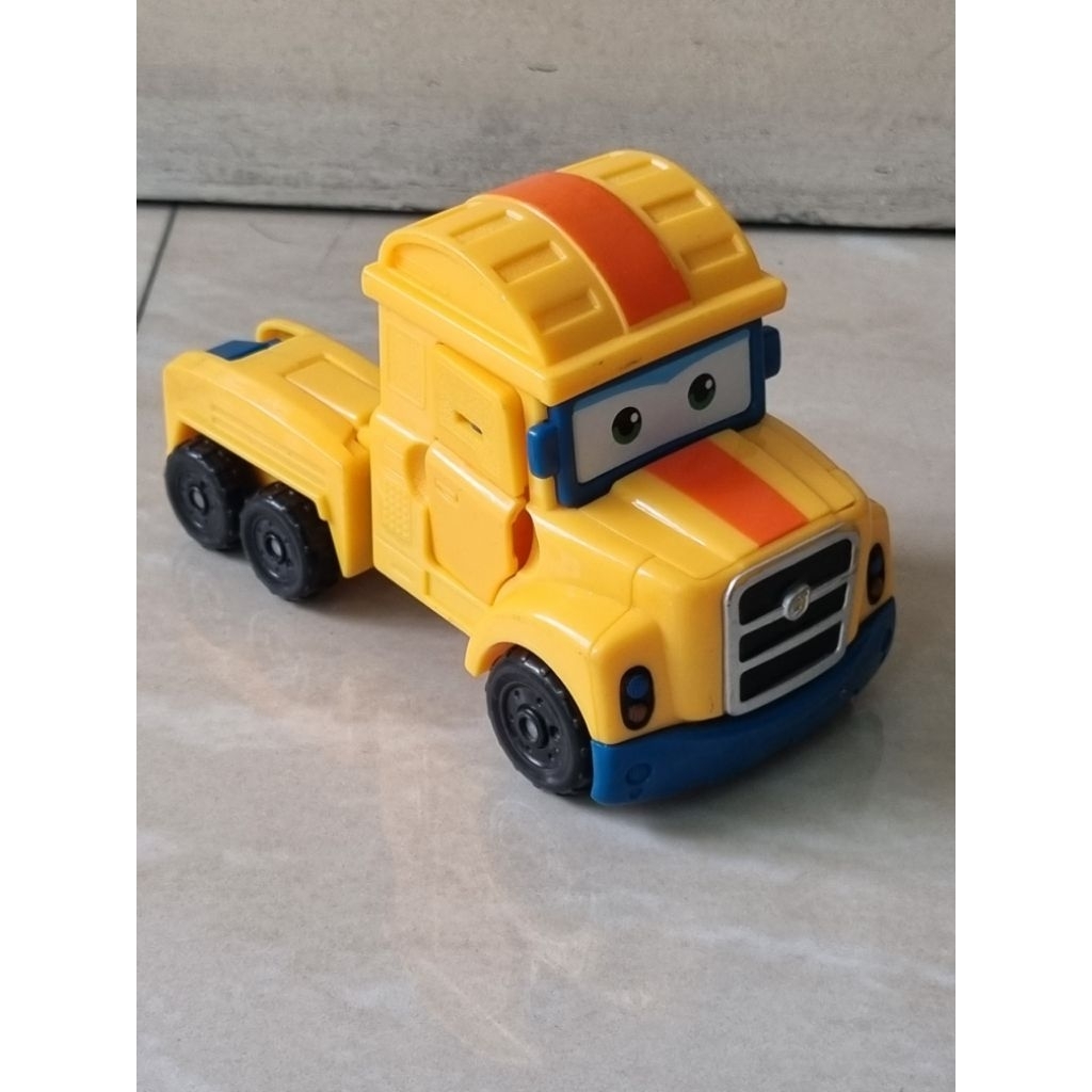 ya mainan anak super wings trailer kuning Auldey Alpha - Original 100%