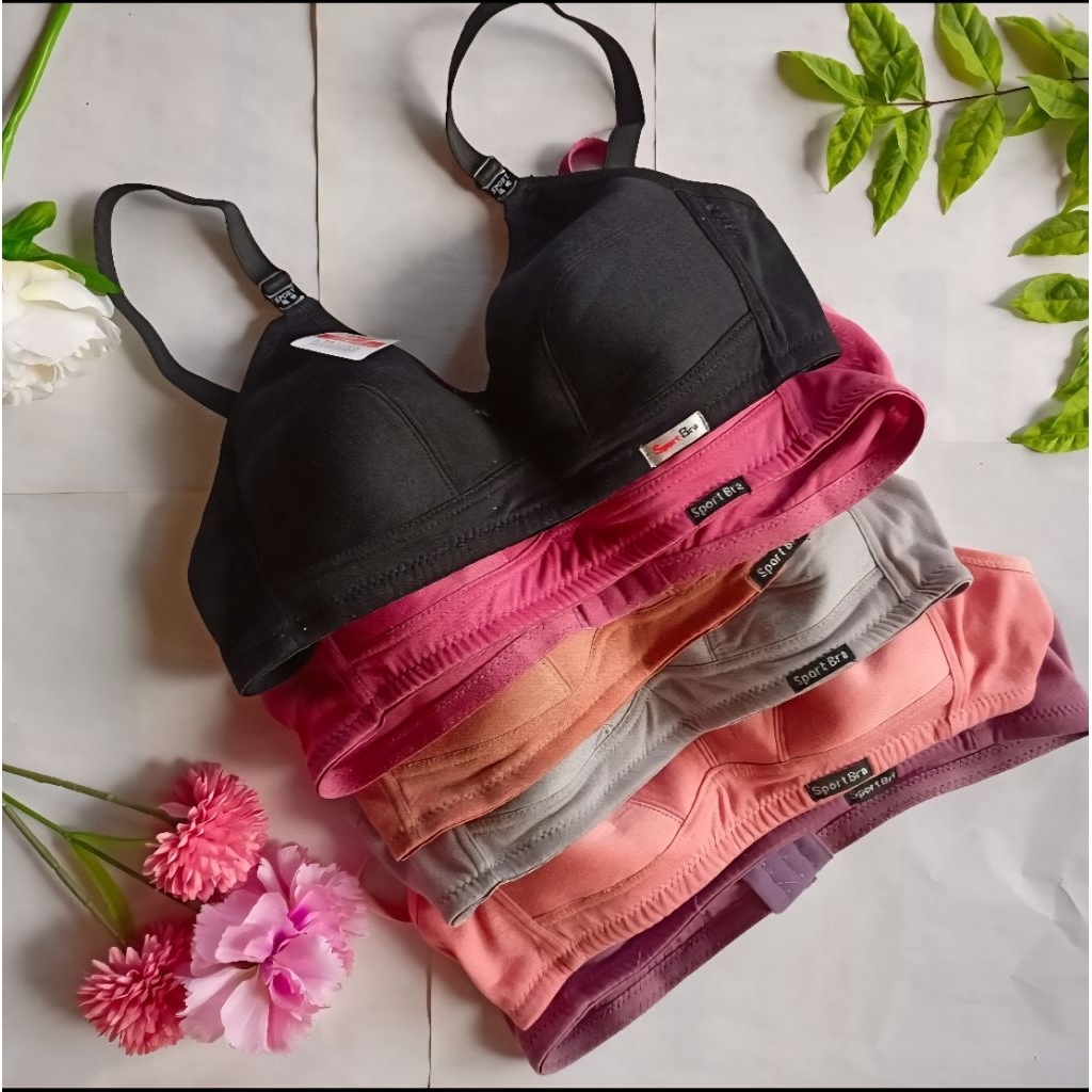 Isi 6 Sport Bra Remaja / ABG Polos TERMURAH 