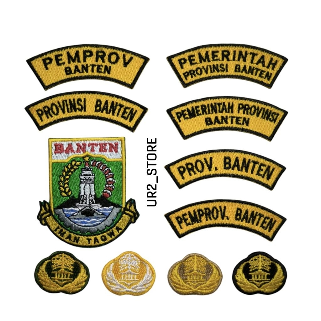 BORDIR BADGE EMBLEM ATRIBUT ASN PNS LOGO PROVINSI BANTEN