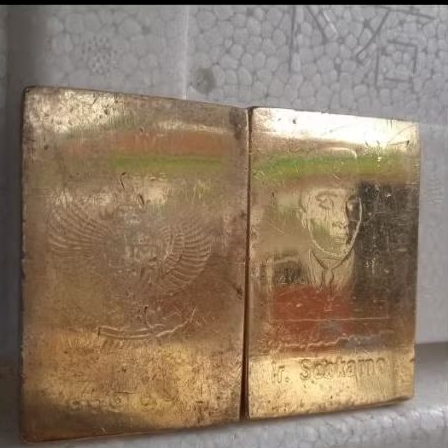 Reflika Mas Batangan Su K4rno EL EM Bahan Kuningan Sari