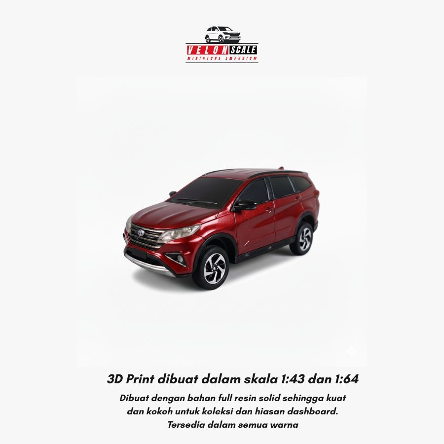 VELONSCALE | Diecast Miniatur 3D Print Toyota Rush GR Sport 2021 Skala 1:43 Custom Warna&Platnomor