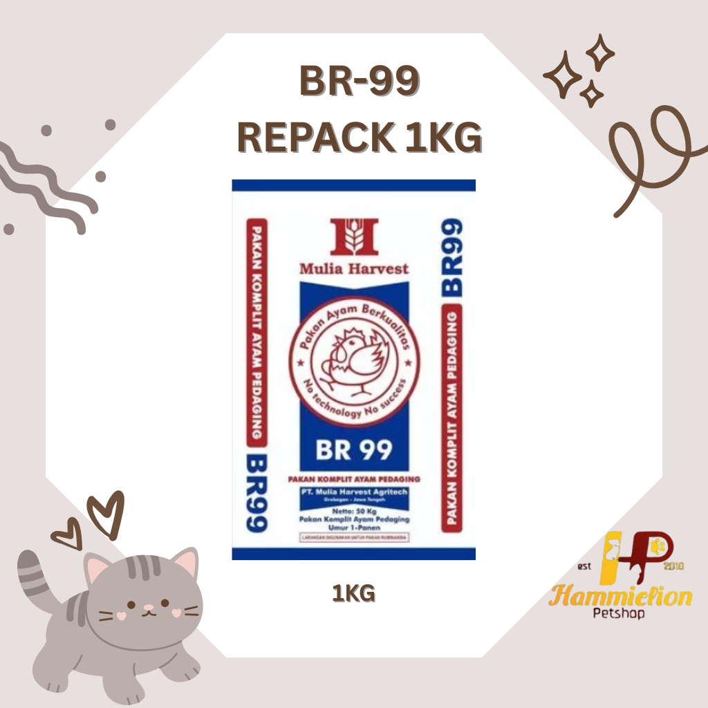 Br 99 Pur Pakan Ayam Pedaging Buras 99 1Kg Repack