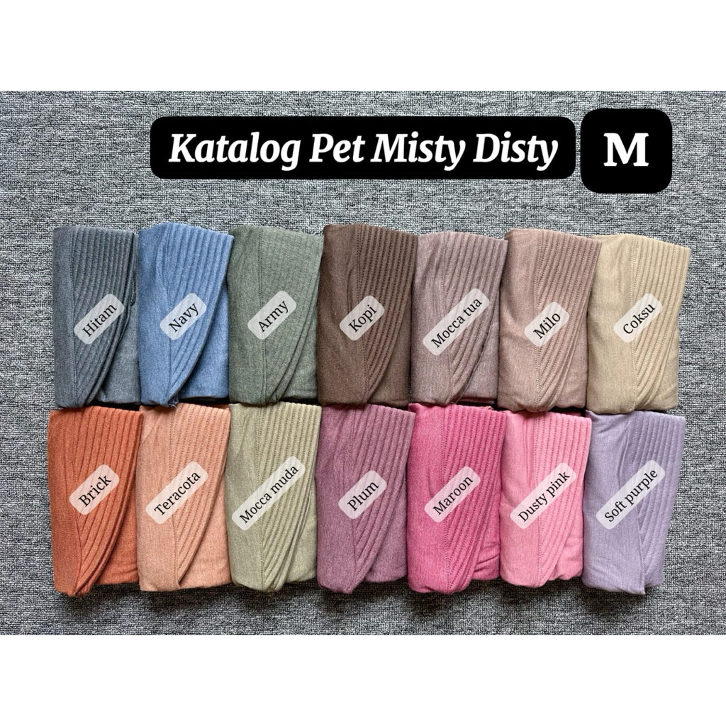 HIJAB MISTY BY DISTY COLLECTION/HIJAB MISTY KAOS/HIJAB PAD ANTEM/JILBAB KAOS MISTY BY DISTY