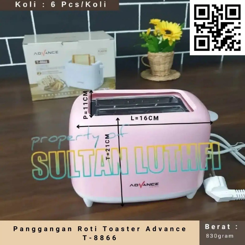 Panggangan Roti Toaster Advance T-8866