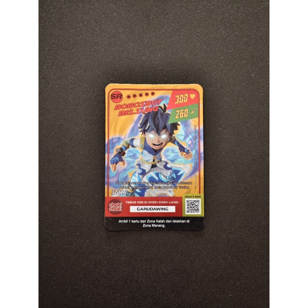 Kartu boboiboy Beliung original cokicoki