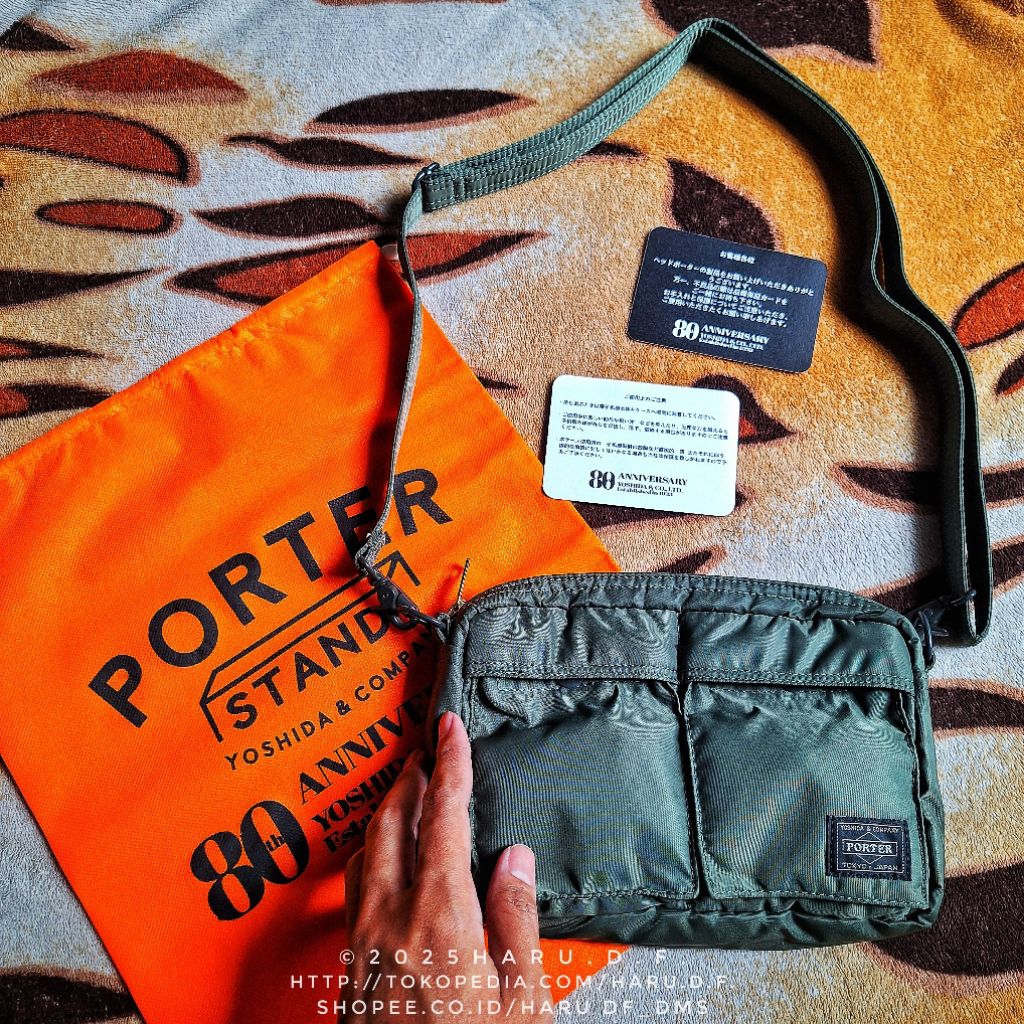Porter Tanker Shoulder Bag Green Olive Small