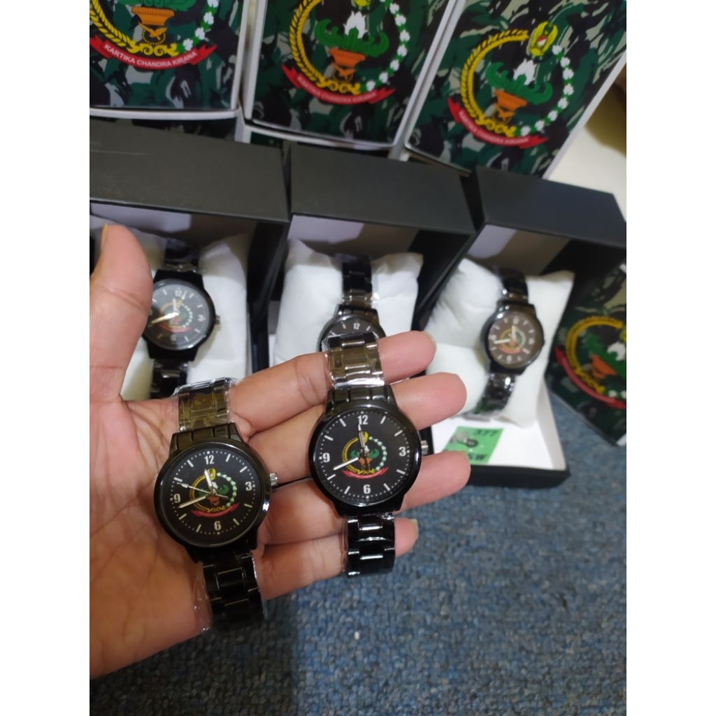 jam tangan custom wanita Persit tali rantai