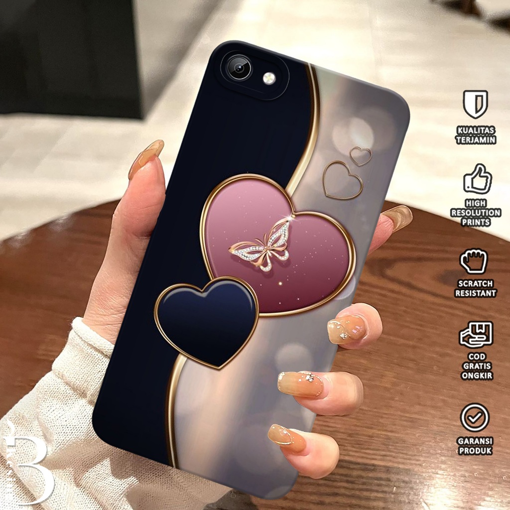 Case For Vivo 1724 - Softcase Vivo 1724 [ LOVEE ] - Cassing Hp Wanita / Pria - Silikon Hp - Case Ter