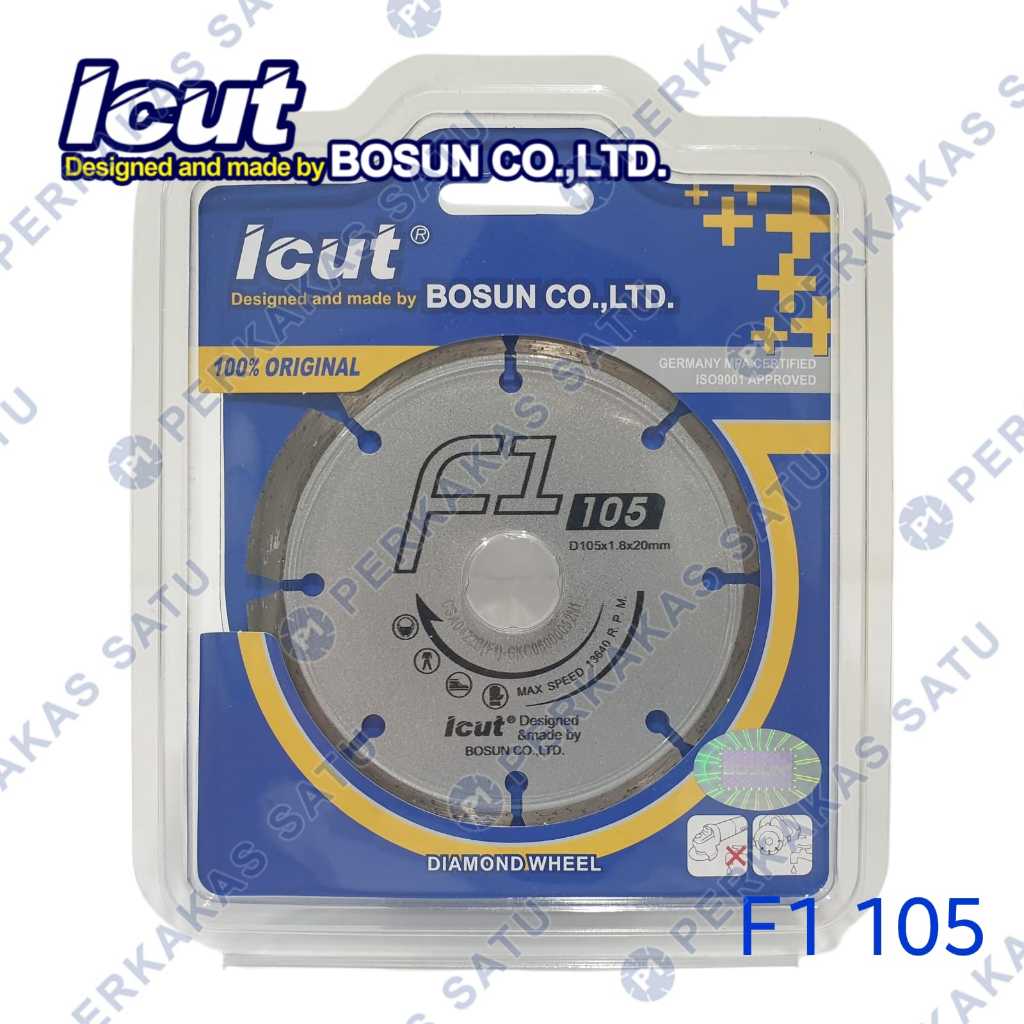 DIAMOND WHEEL 4" ICUT BOSUN F1 MATA POTONG KERAMIK GRANIT TEMBOK BETON