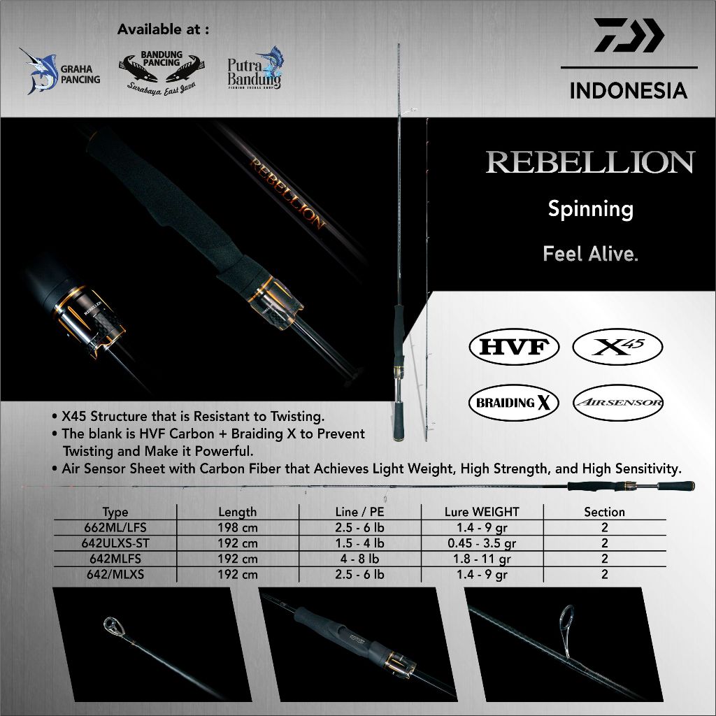 JORAN DAIWA REBELLION SPINNING