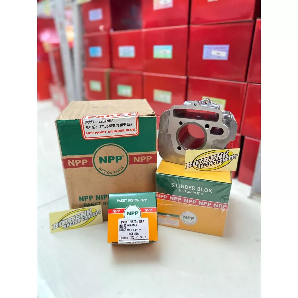 CYLINDER BLOK SEHER SET PISTON SUPRAFIT/LEGENDA/KFM NPP - BOYRENK RACING CONCRPT