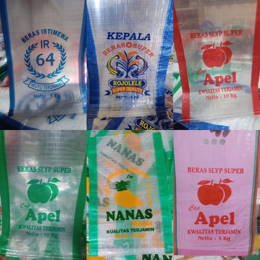 Karung Beras Sablon Krmasan 5 Kg Isi 50