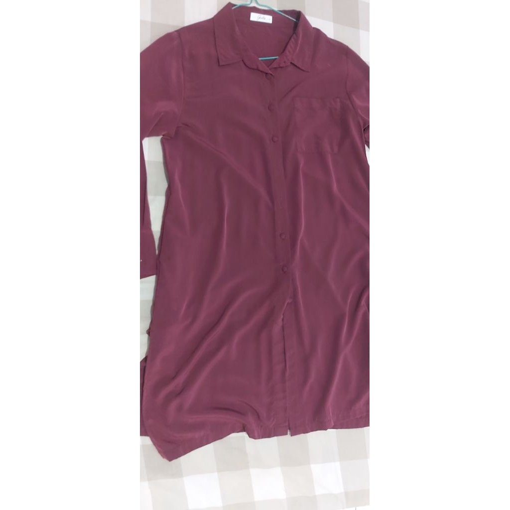 Tunic geulis maroon
