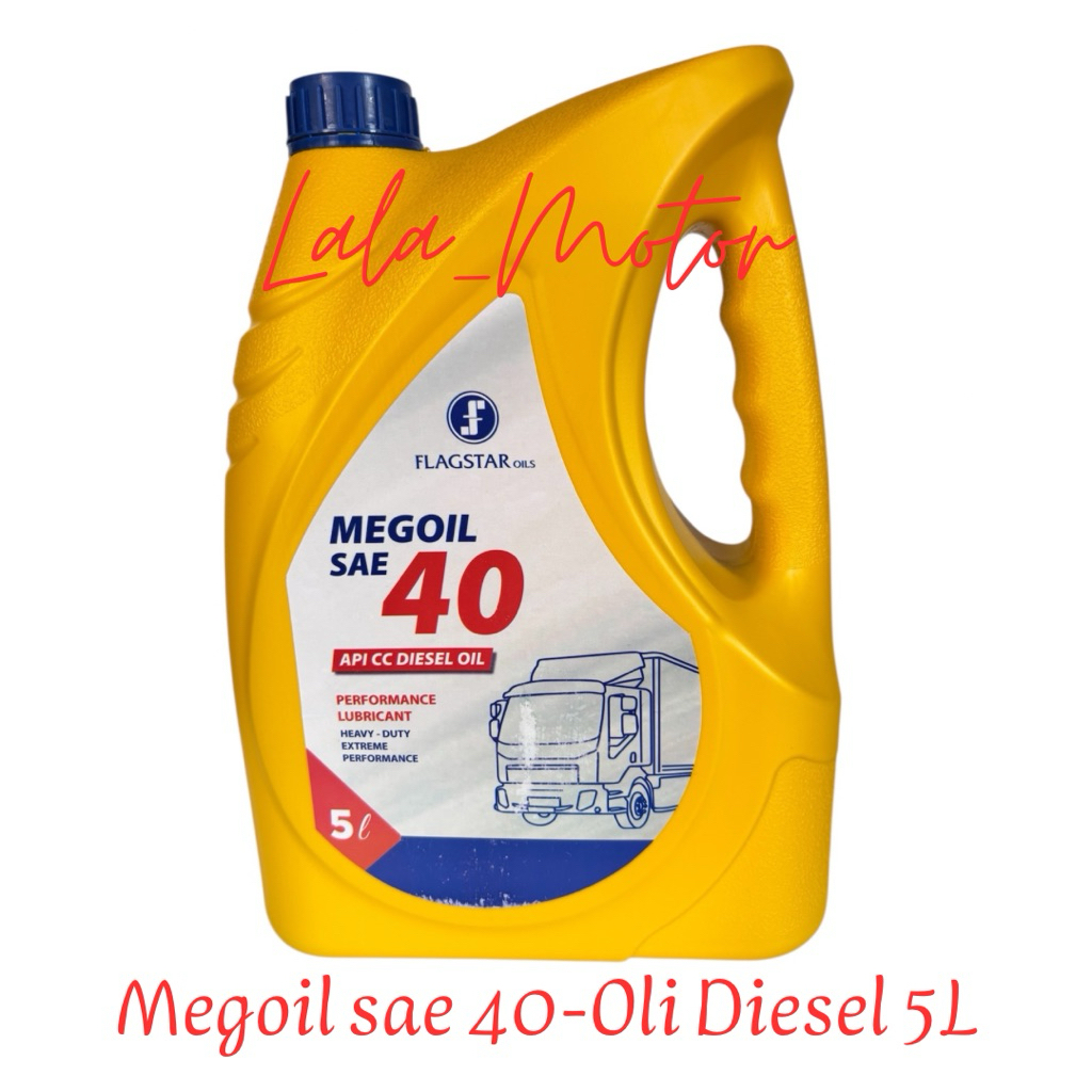 Oli Mesin Mobil Diesel Megoil Sae 40 flagstar 5Liter