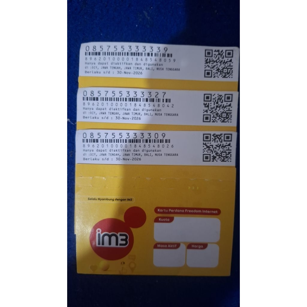 SP 0K (SP ZERO) IM3 INDOSAT