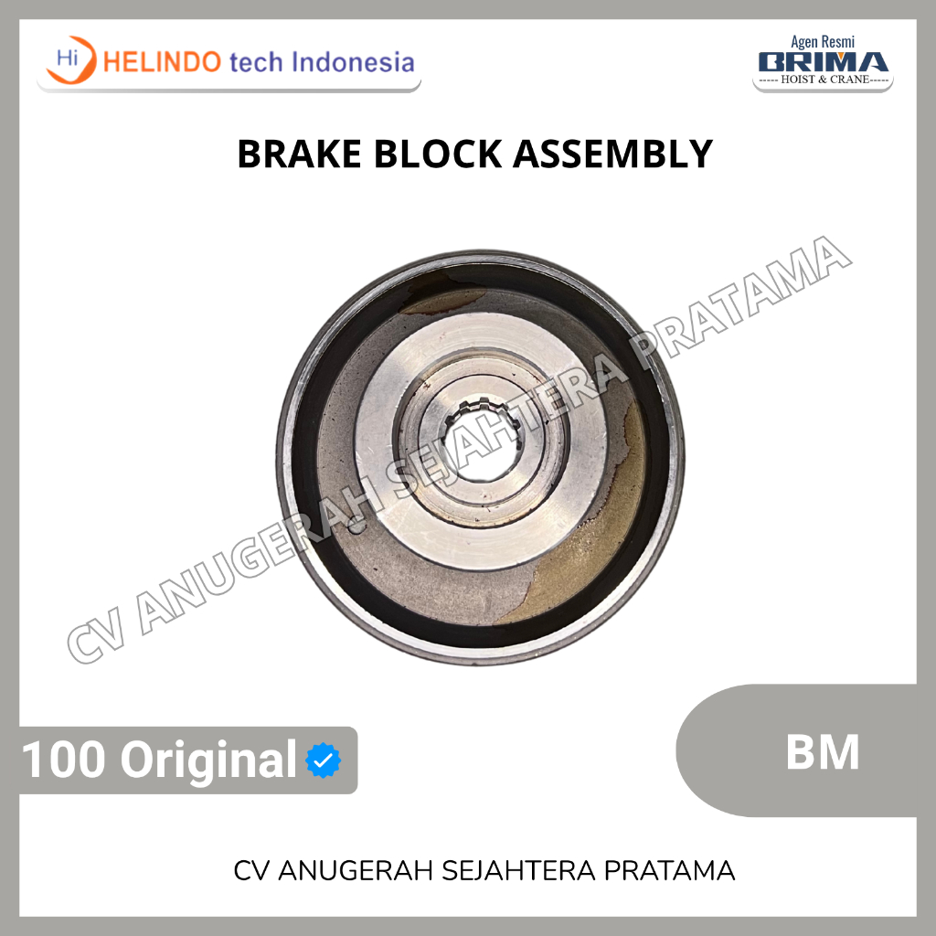 BRIMA Brake Block Assembly Hoist Crane Brima 100 Original BM oleh CV Anugerah Sejahtera Pratama