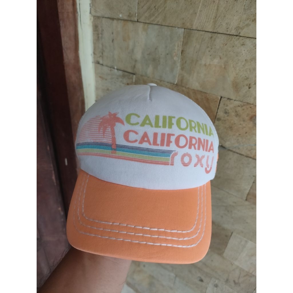 Topi Trucker/Jaring Surfing Roxy Original Scnd Fashion Pria/Wanita