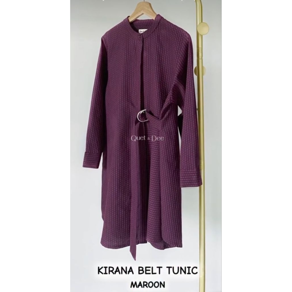 [KIRANA BELT TUNIK] Tunik Katun Bordir Sulam Premium | Tunik Ban Pinggang Cantik | Tunik Lebaran 202
