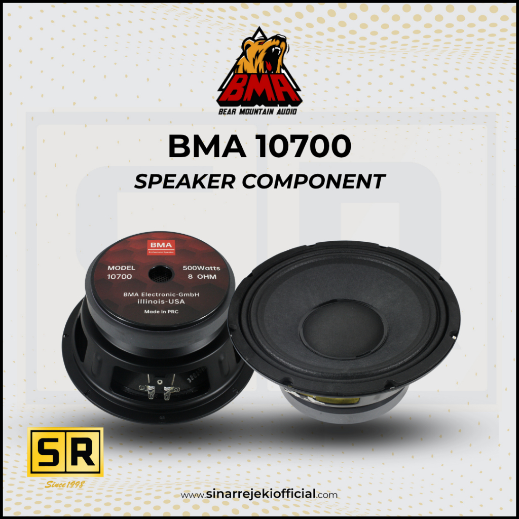 Speaker Component BMA 10700 10 Inch / Speker komponen BMA Inci