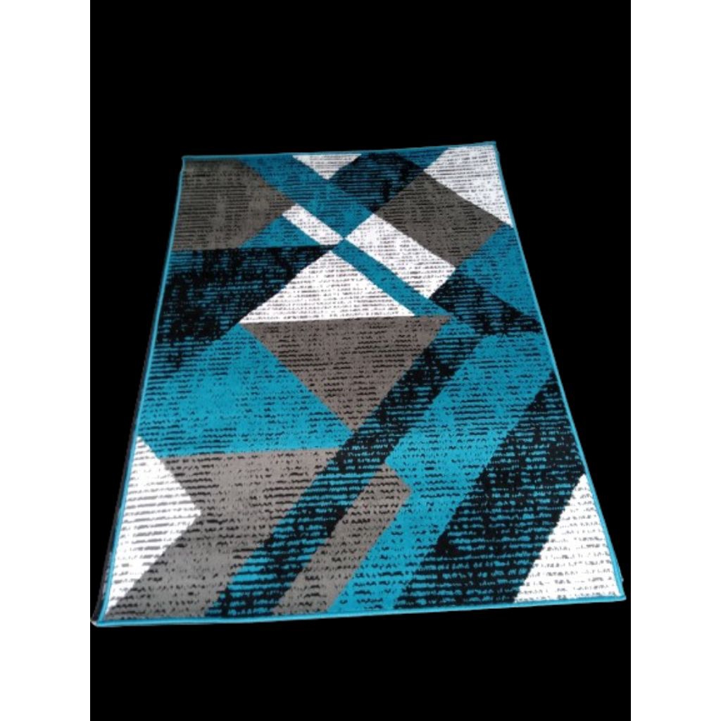Karpet Lantai Permadani Momento Ukuran 115 x 155cm Tebal Motif Abstrak Modern Klasik