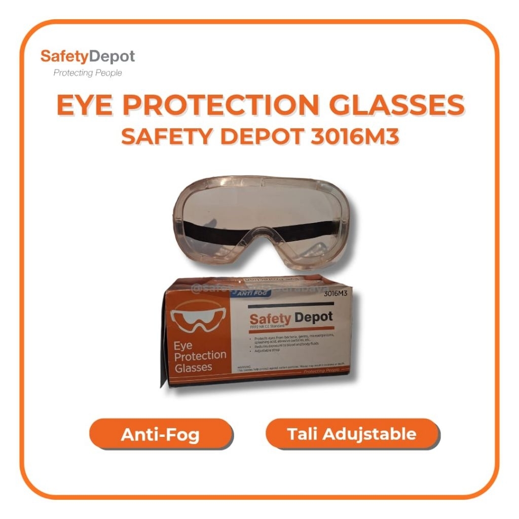 EYE PROTECTION GLASSES SAFETY DEPOT 3016M3